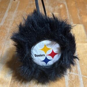 Pittsburgh Steelers faux fur earmuffs